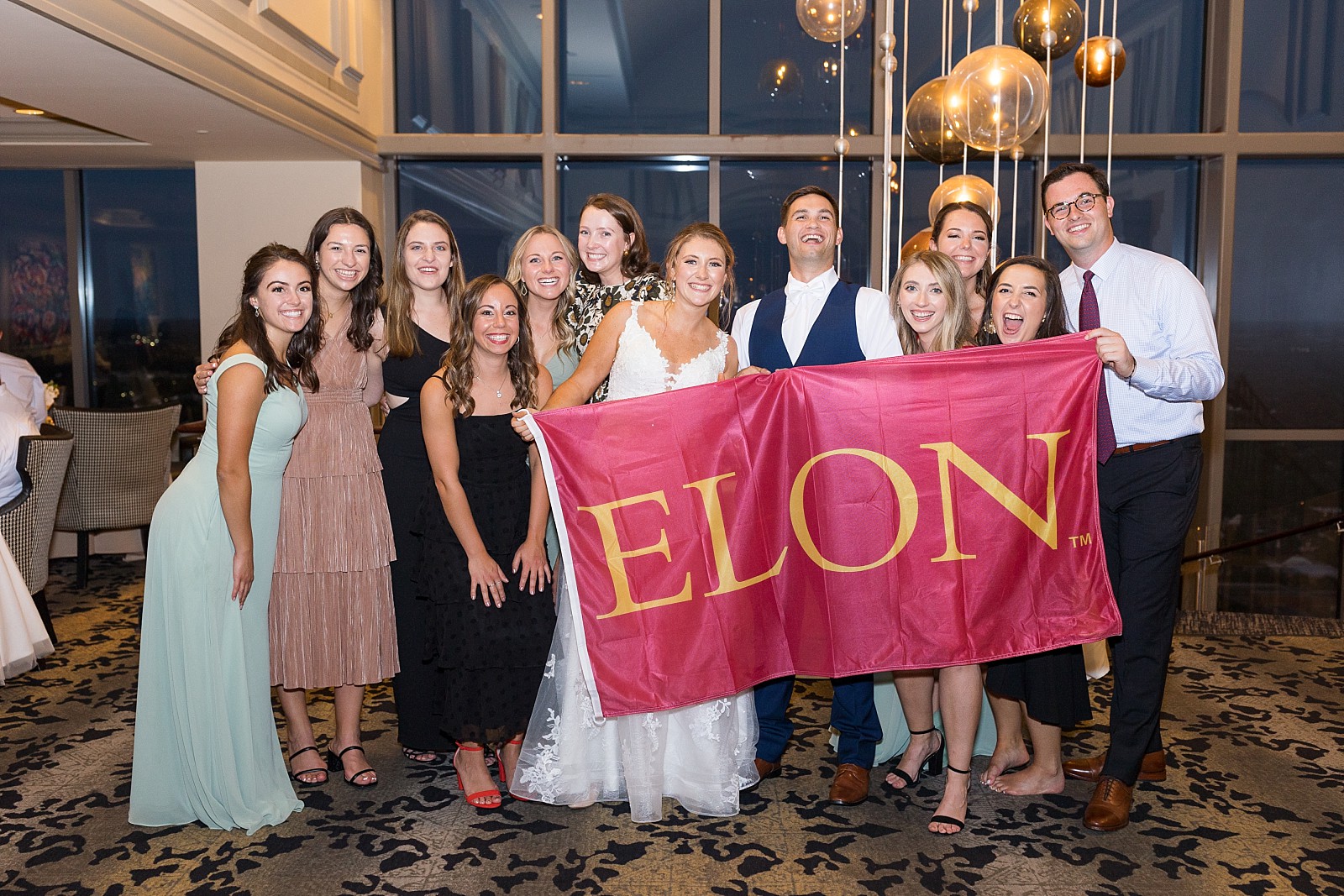 Elon alumni photo during wedding | Raleigh Wedding Photographer Sarah Hinckley