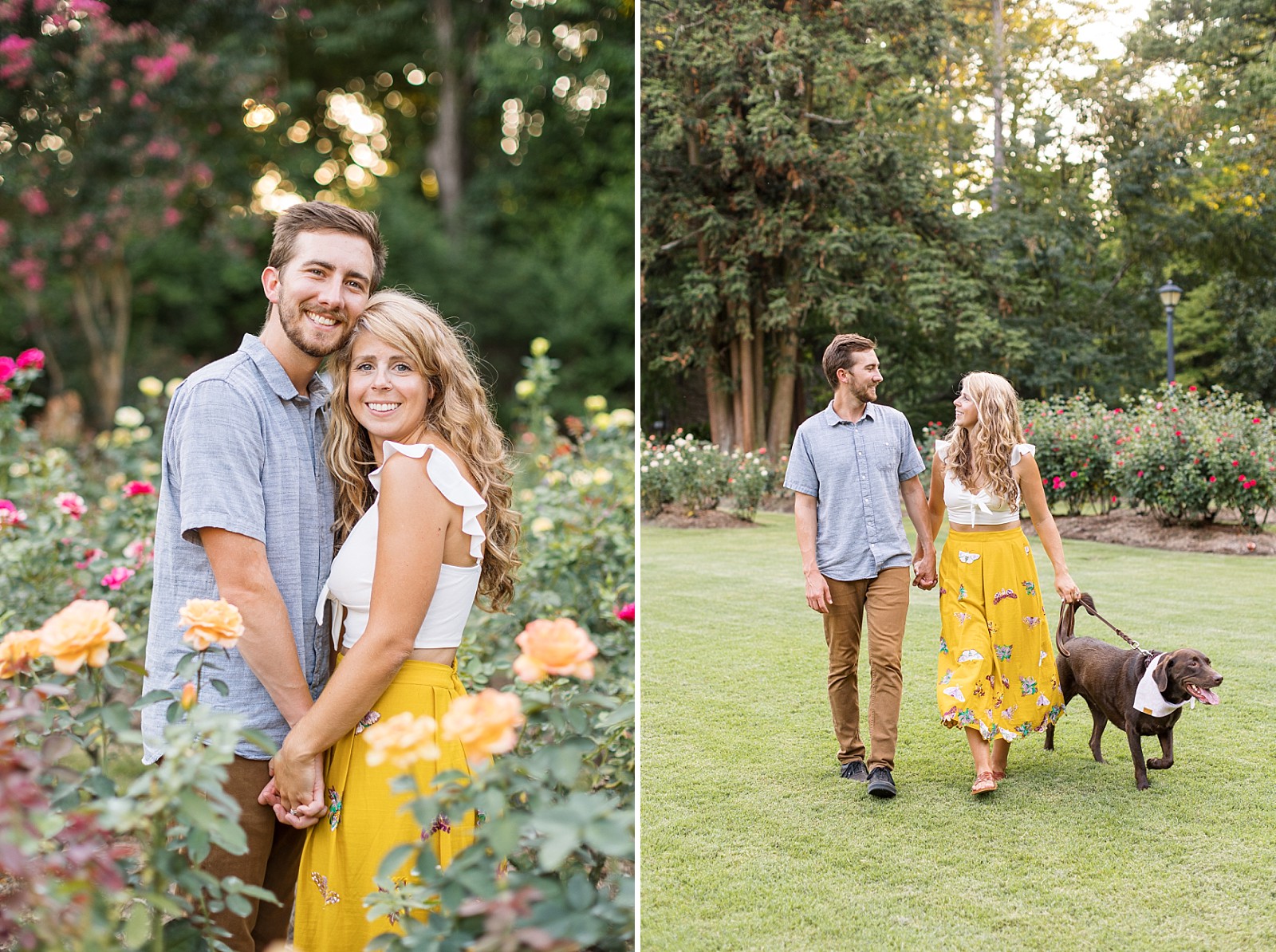 Raleigh Rose Garden Anniversary Photos | Raleigh Portrait Photographer | Raleigh NC Wedding Photographer
