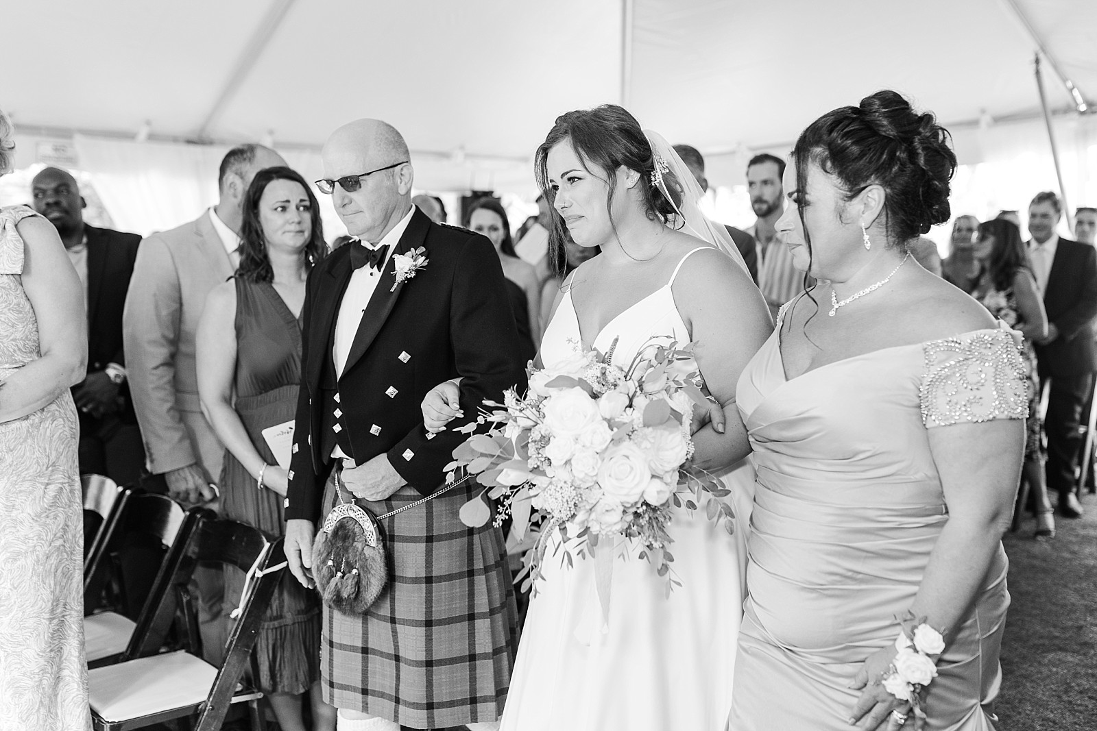 Tented wedding ceremony at Wrightsville Manor in Wilmington | North Carolina Wedding Photographer