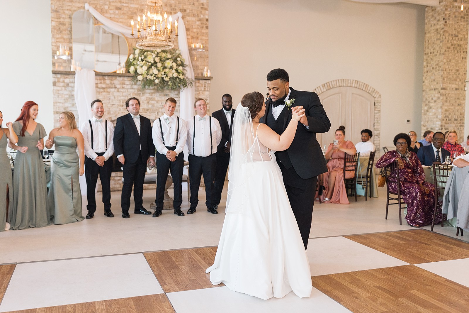 Bride and groom first dance at Wrightsville Manor in Wilmington | North Carolina Wedding Photographer