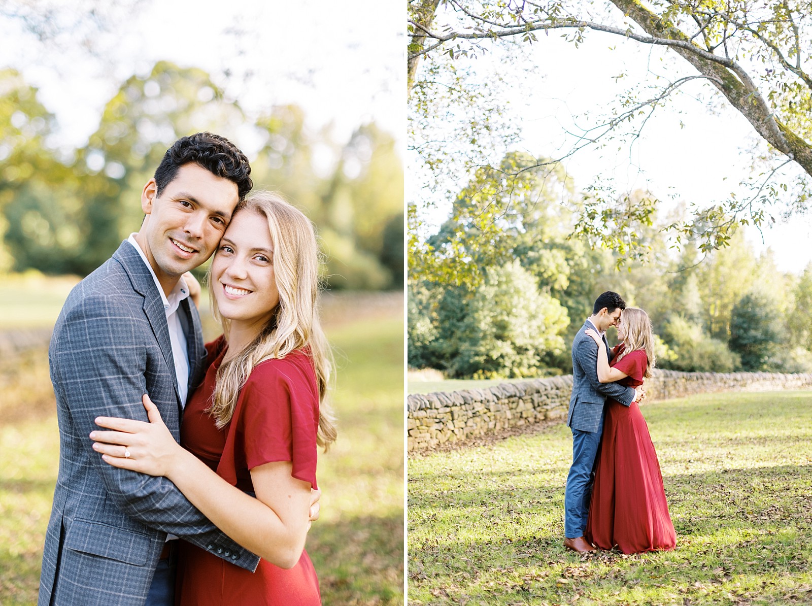 Fall engagement photo outfit inspo  | Raleigh NC wedding photographer