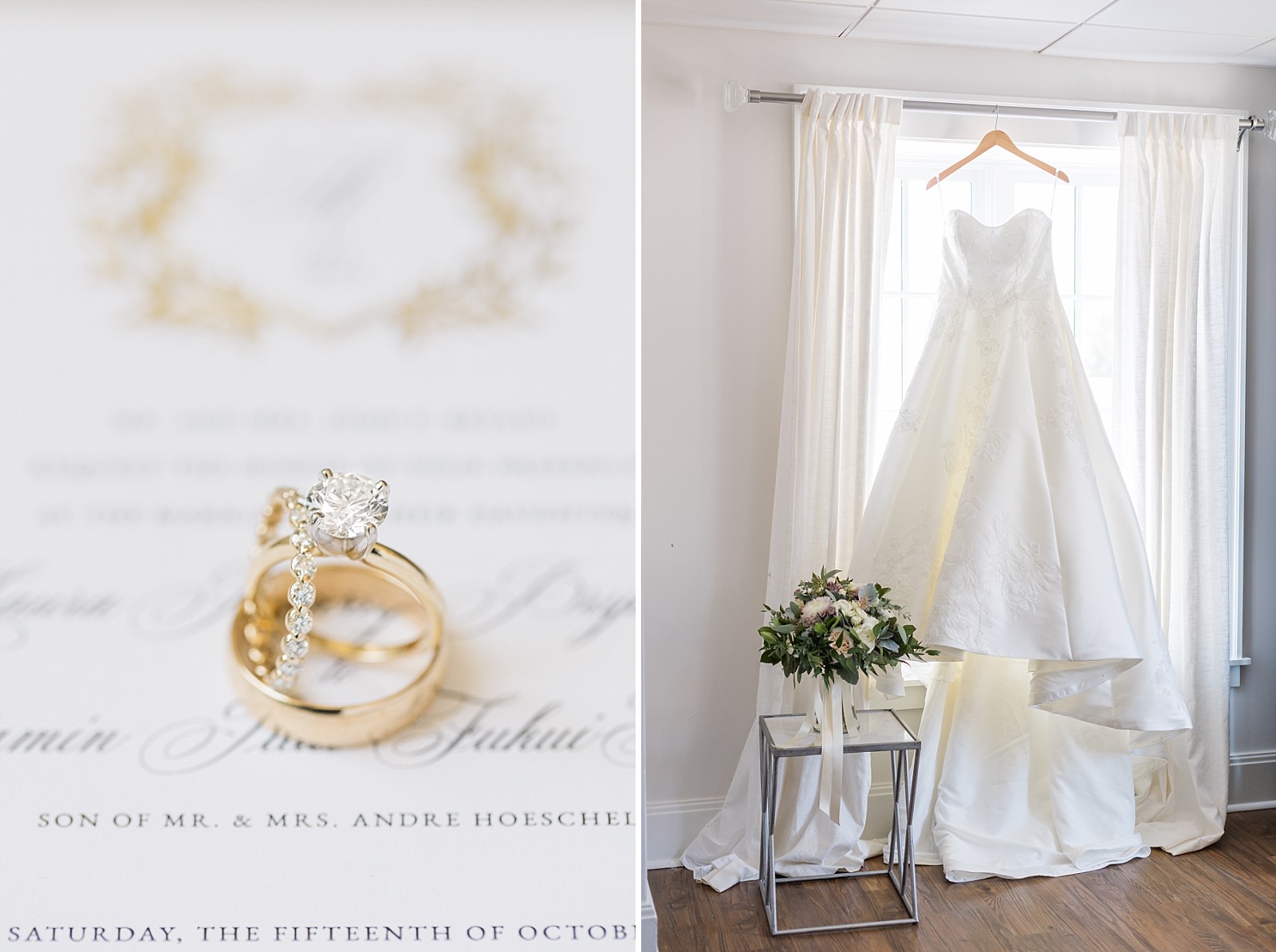 wedding brings and classic bridal gown | Childress Vineyards Wedding | Wedding Photographer  | NC Wedding Photographer 