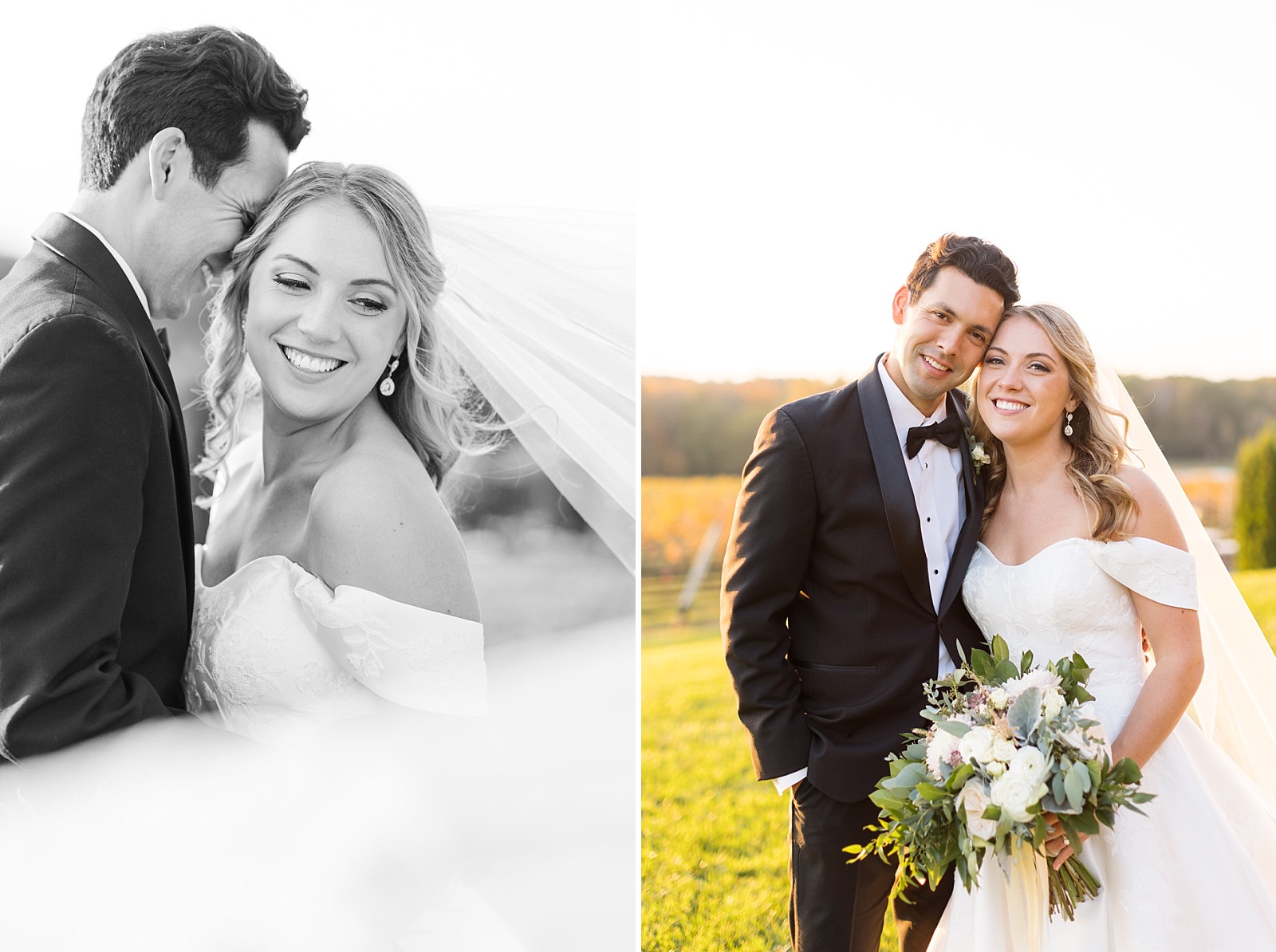 bride and groom | winery wedding | charlottesville | NC Wedding Photographer 