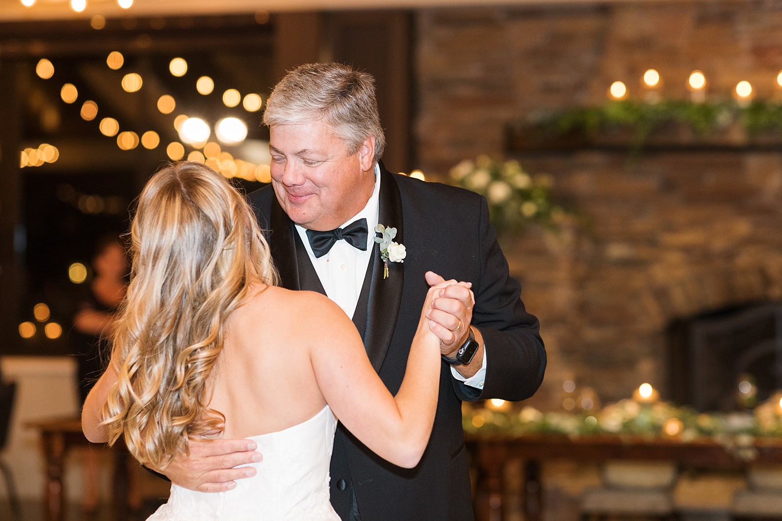 bride dancing with her father  Childress Vineyards Wedding  | NC Wedding Photographer 