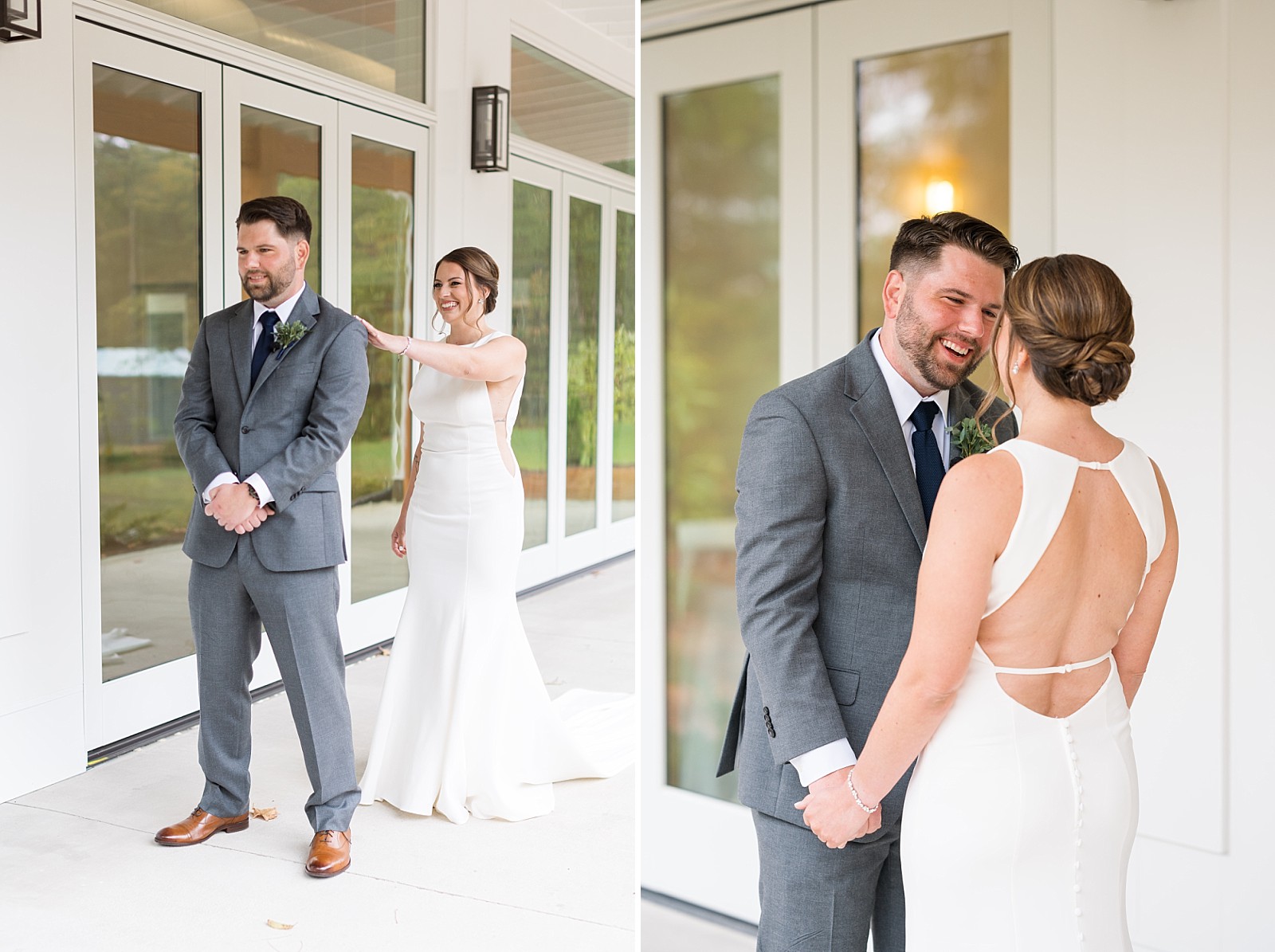 First look The Upchurch in Cary NC | Raleigh NC Wedding Photography