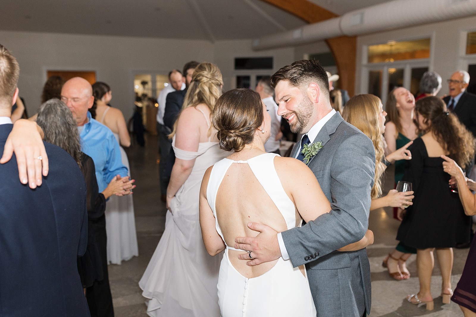 bride and groom dancing | Raleigh NC Wedding Photography | Sarah Hinckley Photography