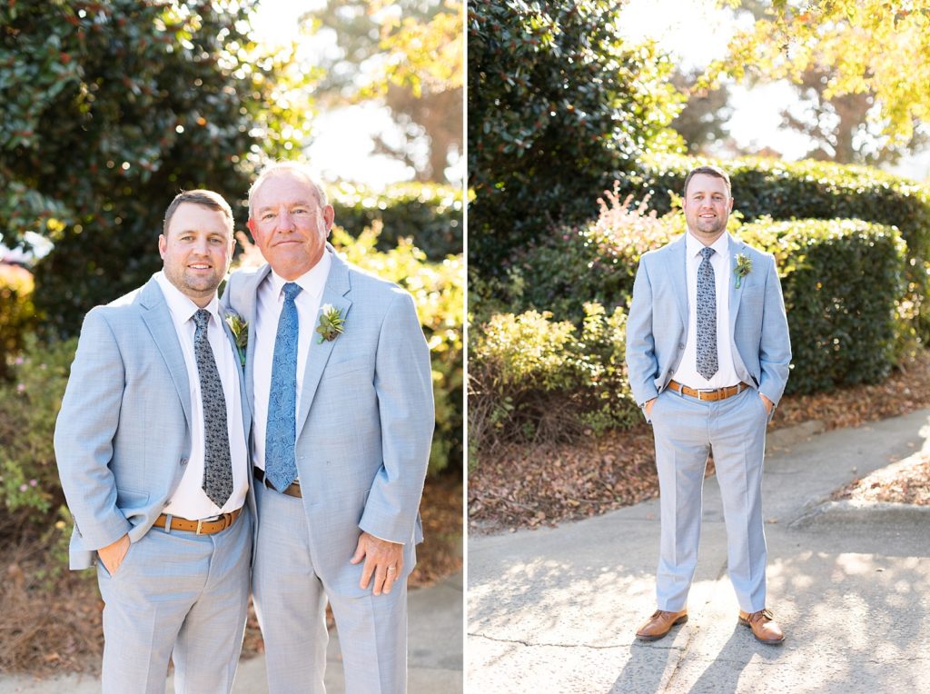 groom  | Bentwinds Country Club Wedding | Fall Wedding | North Carolina Wedding | Raleigh NC Wedding Photographer | Sarah Hinckley Photography