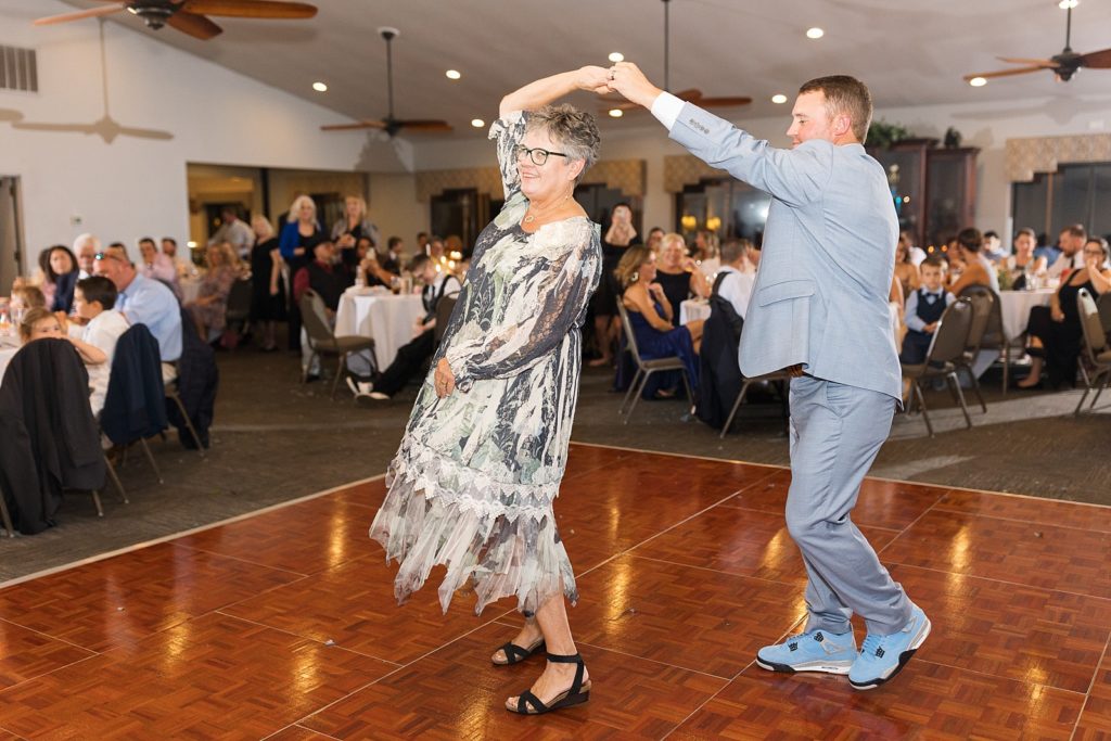 mother and son dancing | Bentwinds Country Club Wedding | Fall Wedding | North Carolina Wedding | Raleigh NC Wedding Photographer | Sarah Hinckley Photography