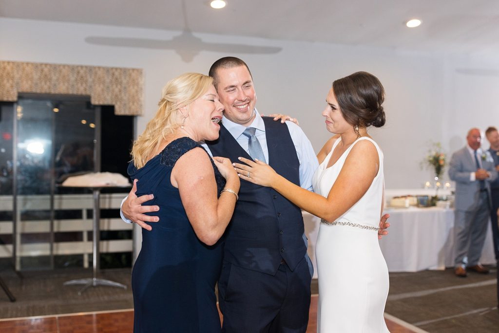 bride with her family on the dance floor | Bentwinds Country Club Wedding | Fall Wedding | North Carolina Wedding