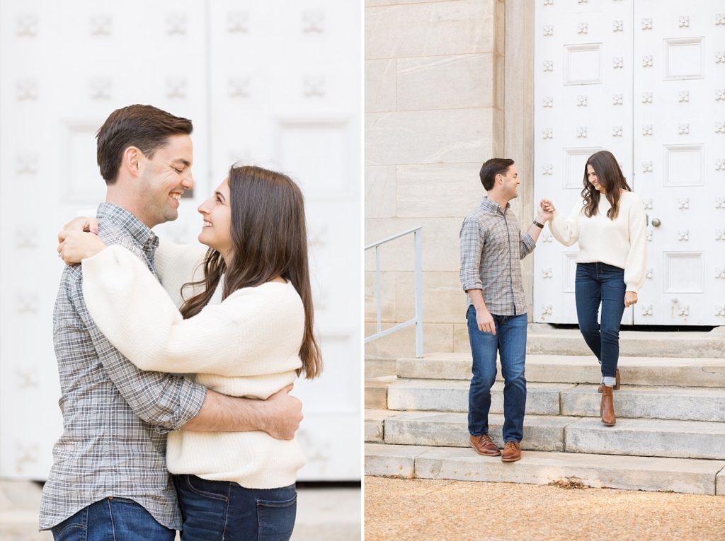 Downtown Raleigh Engagement Photoshoot | Raleigh NC Wedding & Engagement Photographer | Sarah Hinckley Photography 