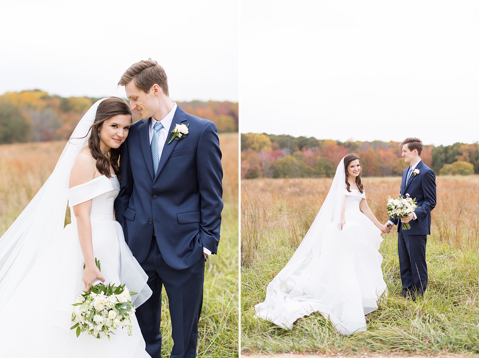 Fall wedding Inspiration | Fall Wedding at The Meadows in Raleigh | Raleigh NC Wedding Photographer