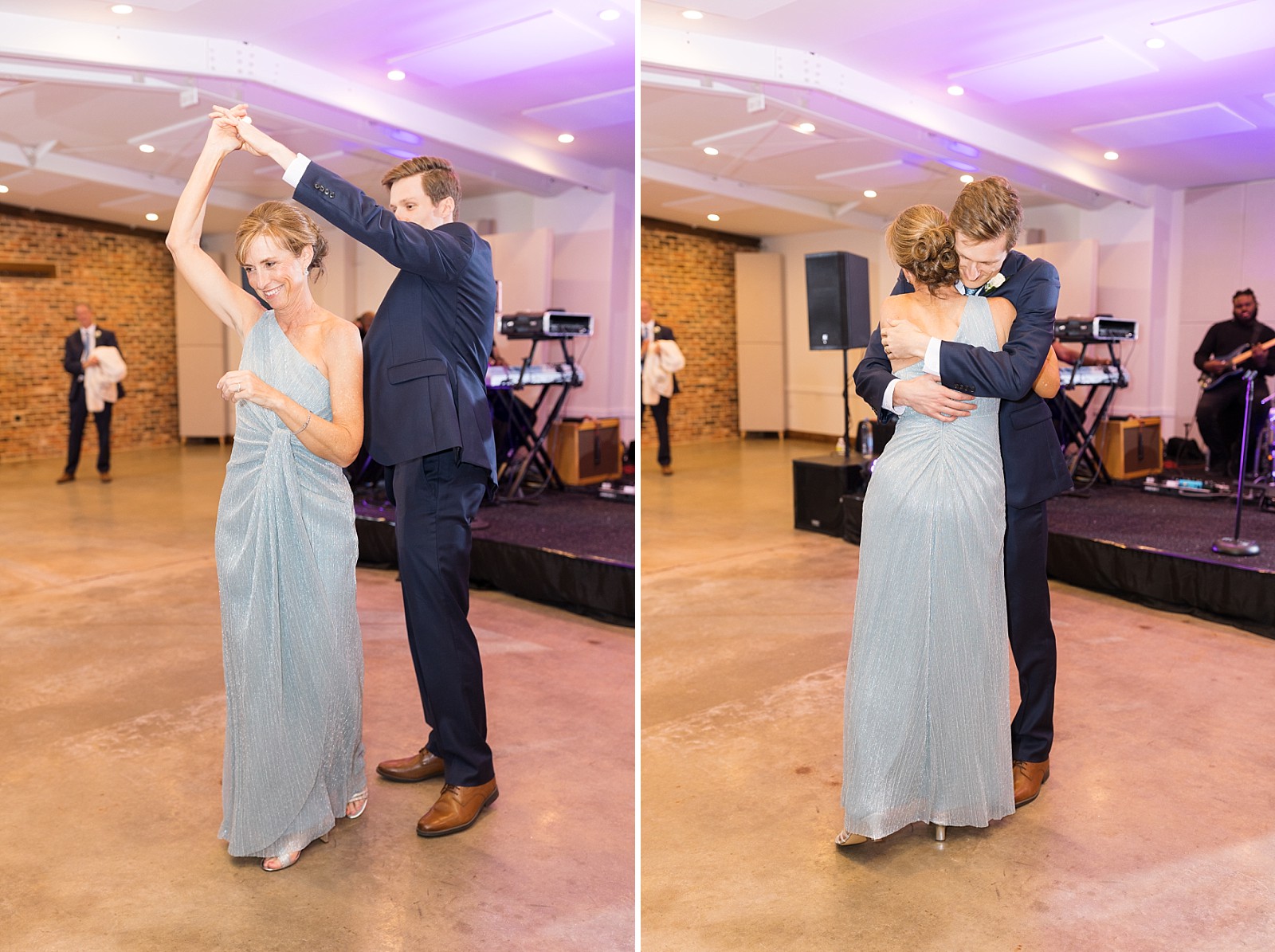Groom sharing a dance with his mom  | The Meadows in Raleigh | Raleigh NC Wedding Photographer