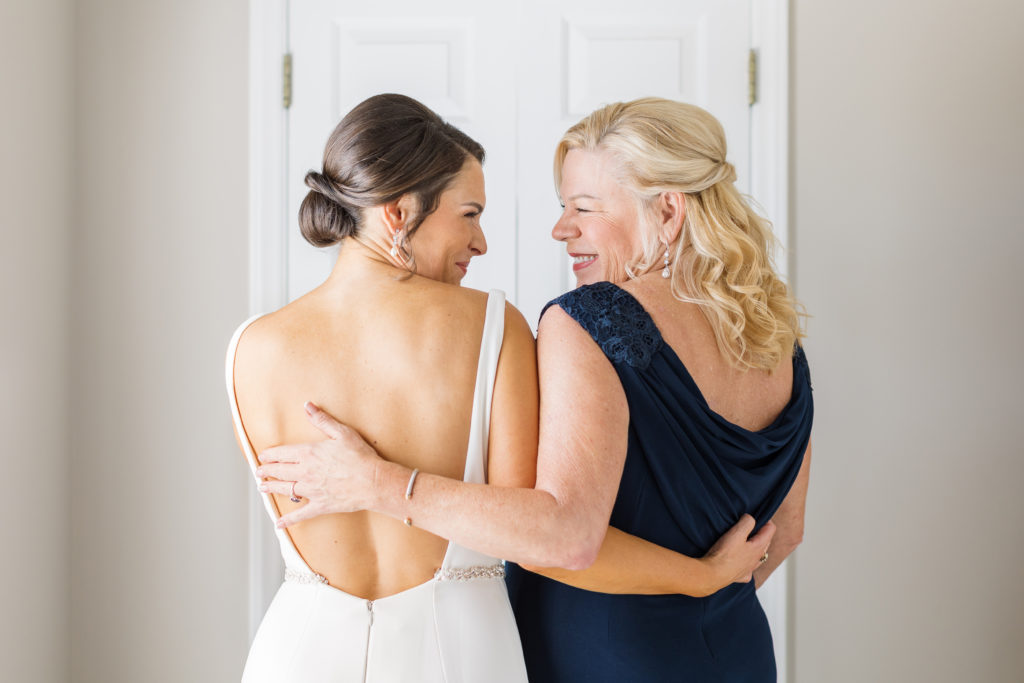 bride and her mom Bentwinds Country Club Wedding | Fall Wedding | North Carolina Wedding | Raleigh NC Wedding Photographer | Sarah Hinckley Photography