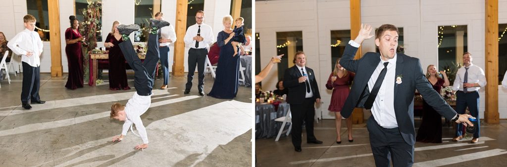 guests dancing | Fall wedding at Walnut Hill in Raleigh NC | Raleigh NC wedding photographer 