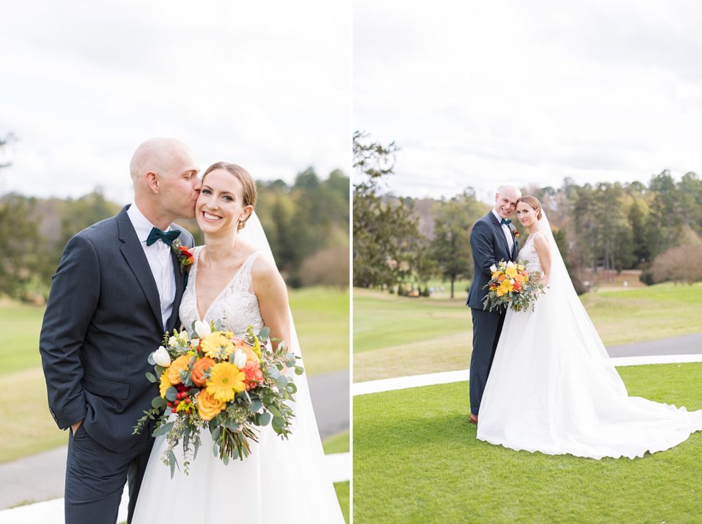 Fall bridal florals | Fall wedding at Hope Valley Country Club | Durham Wedding | Raleigh NC wedding photographer 
