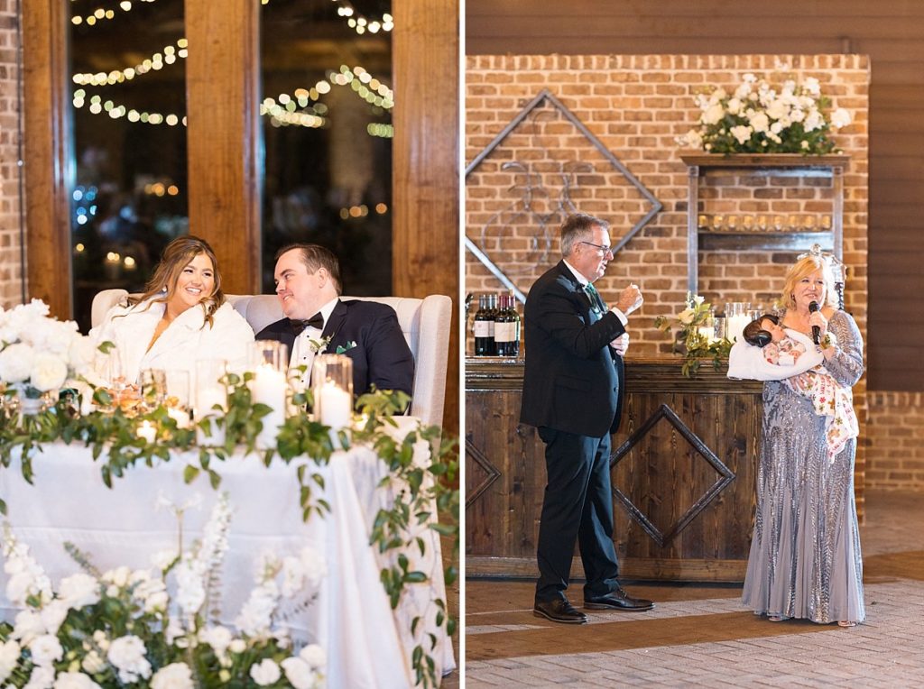 Welcome speeches | Emerald Christmas Wedding at The Sutherland Estate | Raleigh NC Wedding Photographer