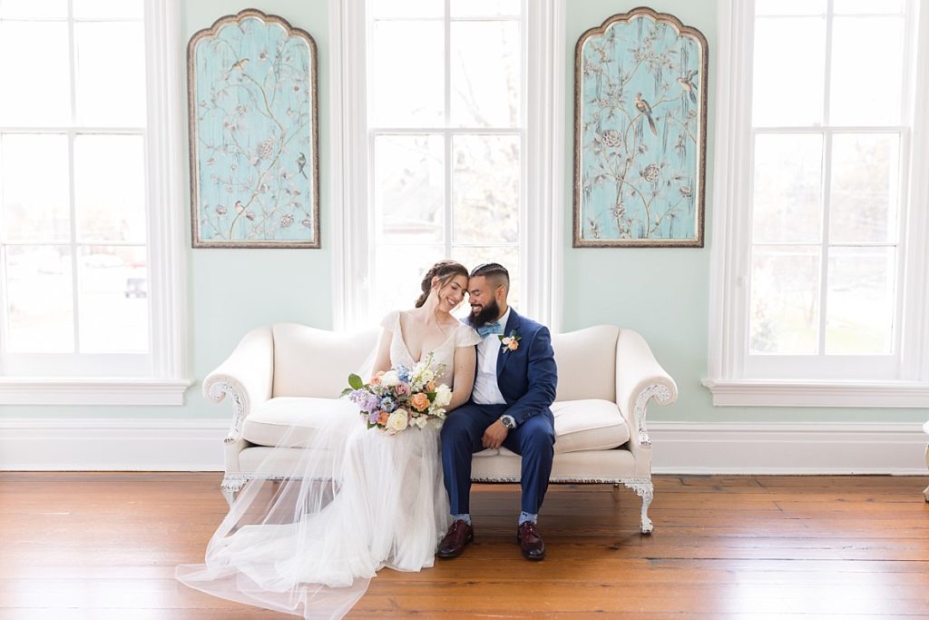 Colorful Bridal bouquet | Raleigh NC wedding photographer | Merrmon-Wynne wedding venue 