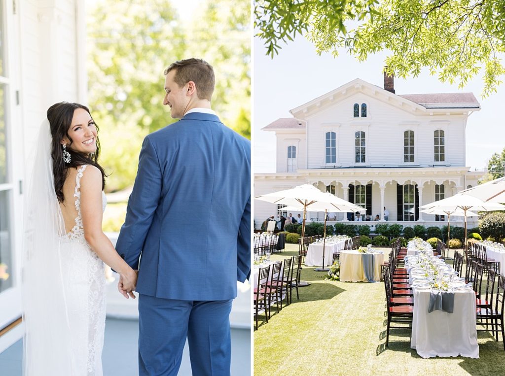 Outdoor wedding at Merrimon-Wynne | brunch wedding | spring brunch wedding | Raleigh NC wedding photographer 