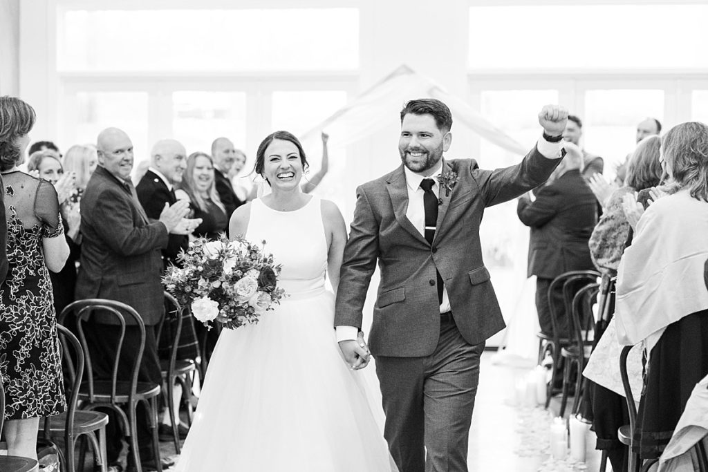 Spring bride and groom celebrating |  Raleigh wedding photographer