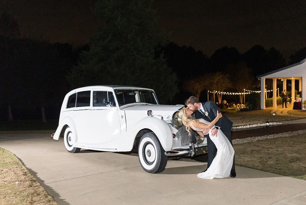Rolls Royce getaway car for Raleigh wedding |  Raleigh NC wedding photographer