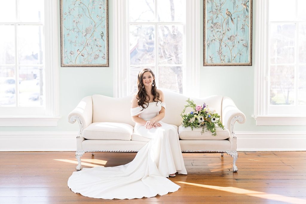 Bridal Portraits at Merrimon-Wynne in the Spring | Raleigh NC Wedding Photographer | Bridal Portrait Photographer