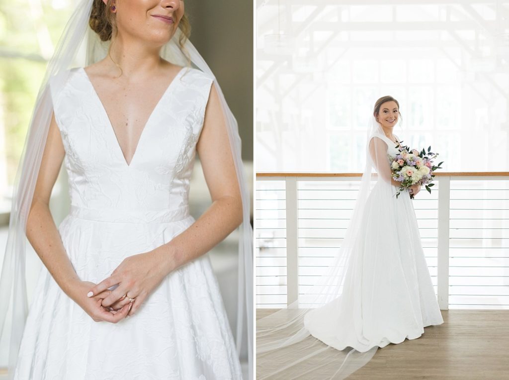 Bridal Portrait pose inspiration | Bridal Portraits at Carolina Grove | Raleigh NC Wedding Photographer 