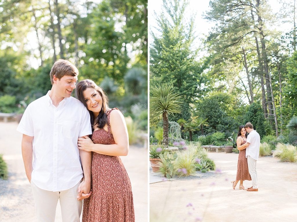 Duke Gardens engagement photos | Raleigh NC wedding photographer 