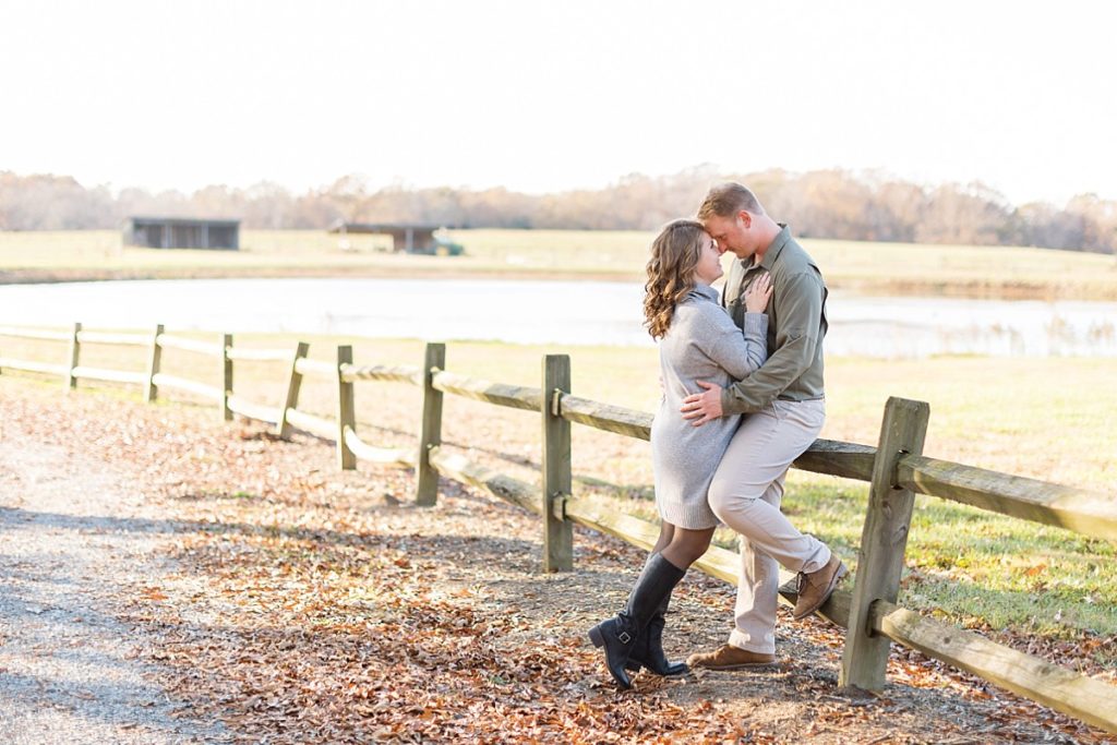 Fall engagement photoshoot location inspiration | The Farmstead | Raleigh NC Wedding & Engagement Photographer 