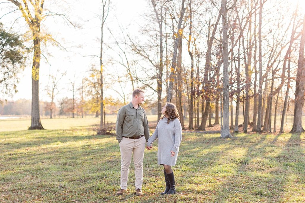 Fall engagement session in the woods |  The Farmstead | Raleigh NC Wedding & Engagement Photographer 