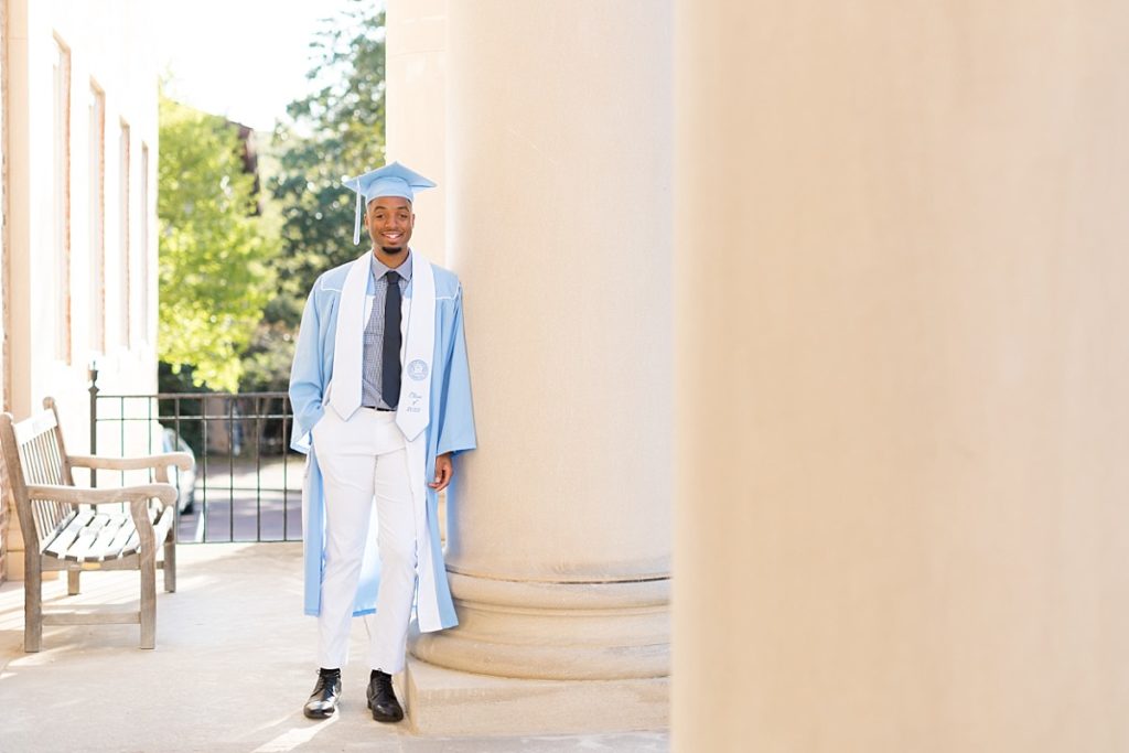 Graduation photos at the Wilson Library | Raleigh Senior Photographer | Chapel Hill Senior Photographer