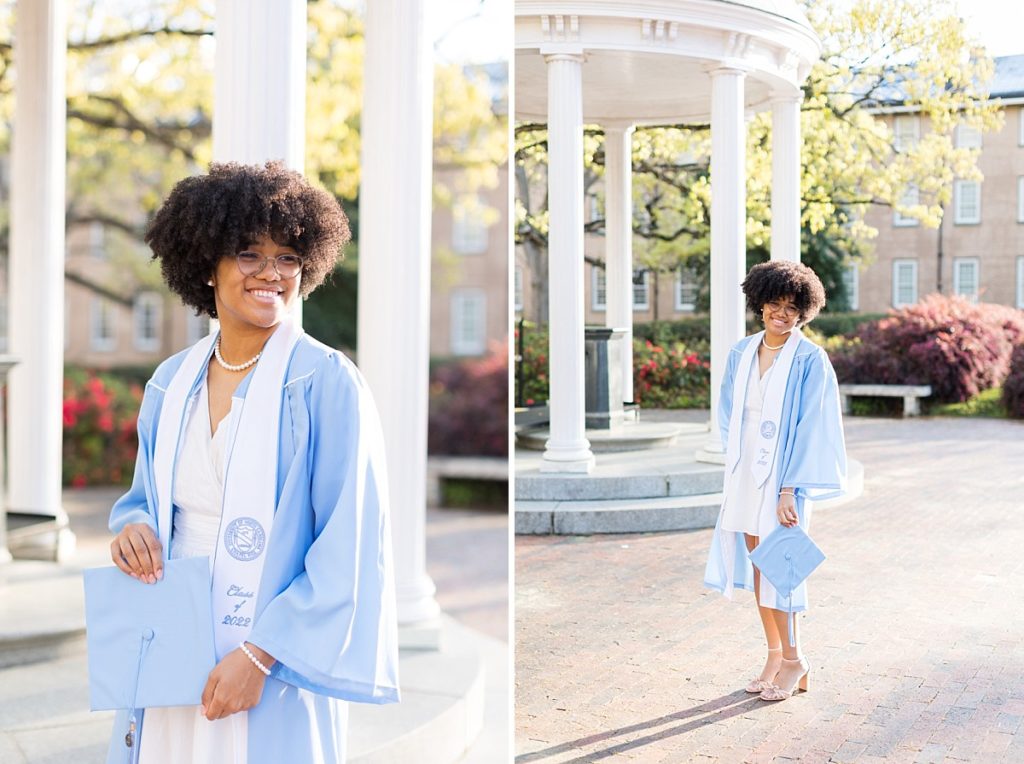 Graduation photos at the Old Well  | Chapel Hill Senior Photographer