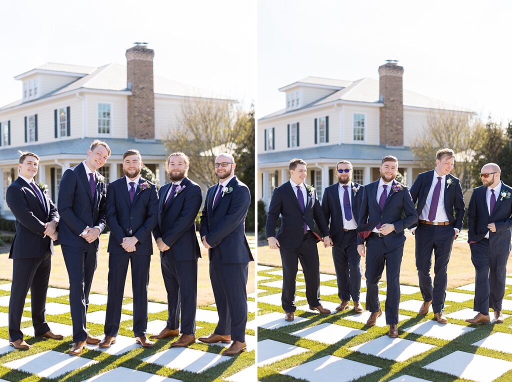 Spring groomsmen outfit inspiration | Tangled Inspired Spring Wedding at Walnut Hill | Raleigh NC Wedding Photographer