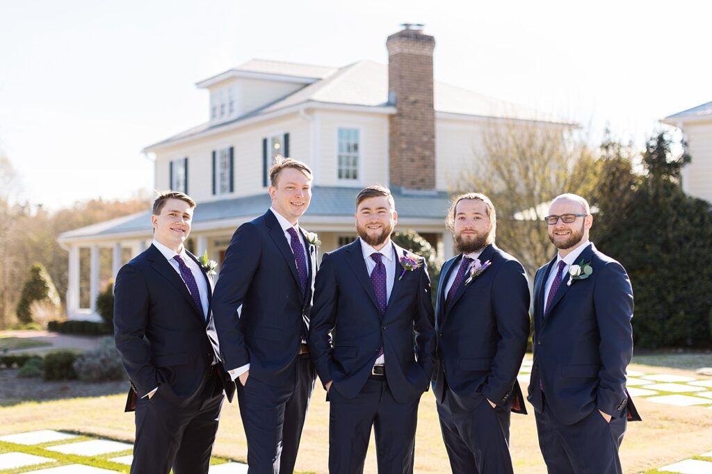 Groomsmen outfit inspiration | Tangled Inspired Spring Wedding at Walnut Hill | Raleigh NC Wedding Photographer
