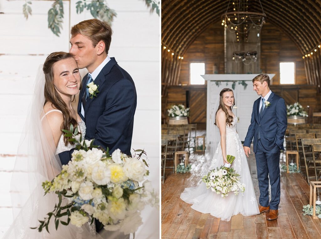 Bride and groom embracing | Amazing Graze Barn Wedding | Amazing Graze Barn Wedding Photographer