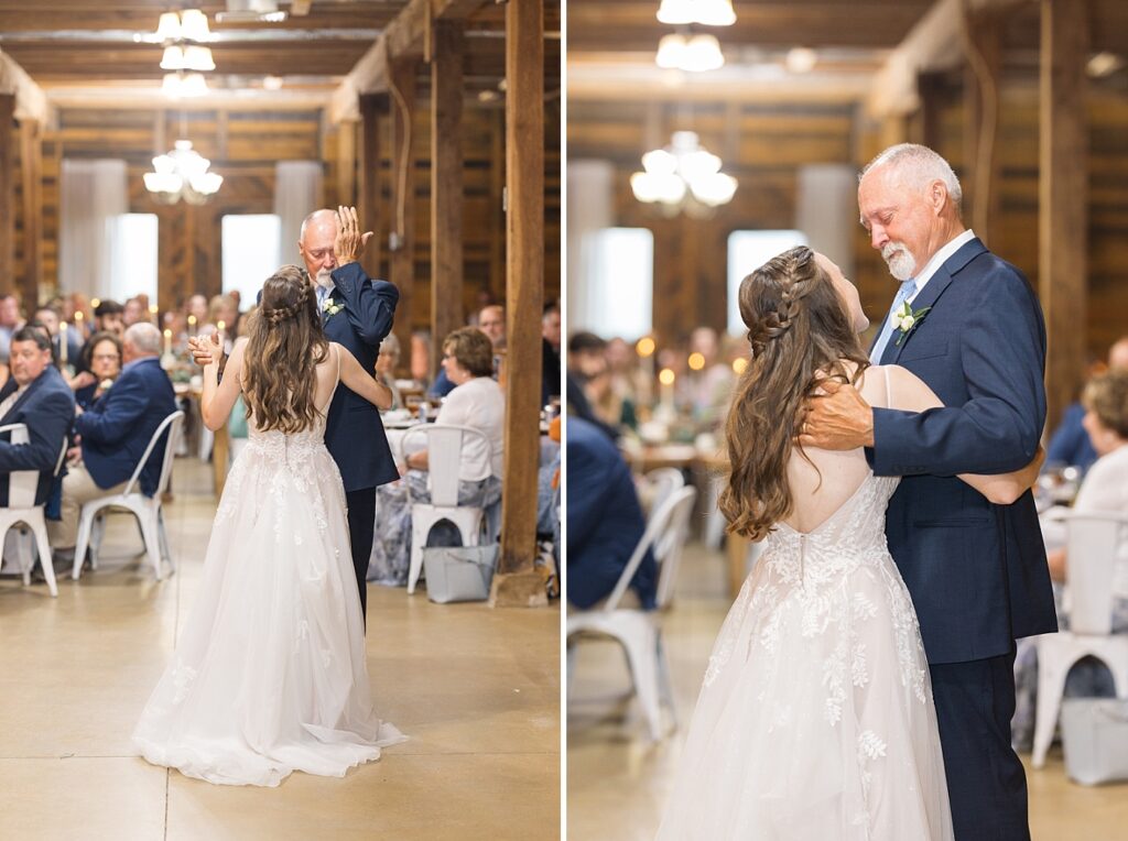 Father daughter dance | Amazing Graze Barn Wedding | Amazing Graze Barn Wedding Photographer