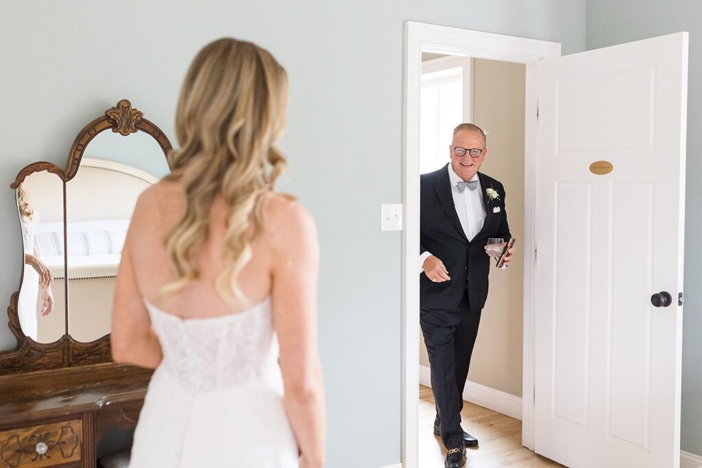 Dad's first look of bride | The Bradford Wedding | The Bradford Wedding Photographer 
