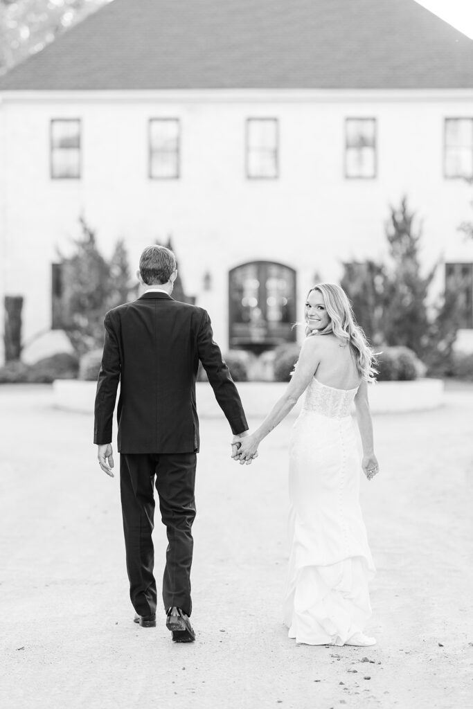 Bride and groom walking towards venue | The Bradford Wedding | The Bradford Wedding Photographer 
