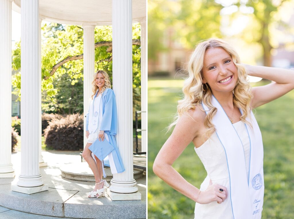 Graduation photos at the Old Well | Raleigh Senior Photographer | Chapel Hill Senior Photographer