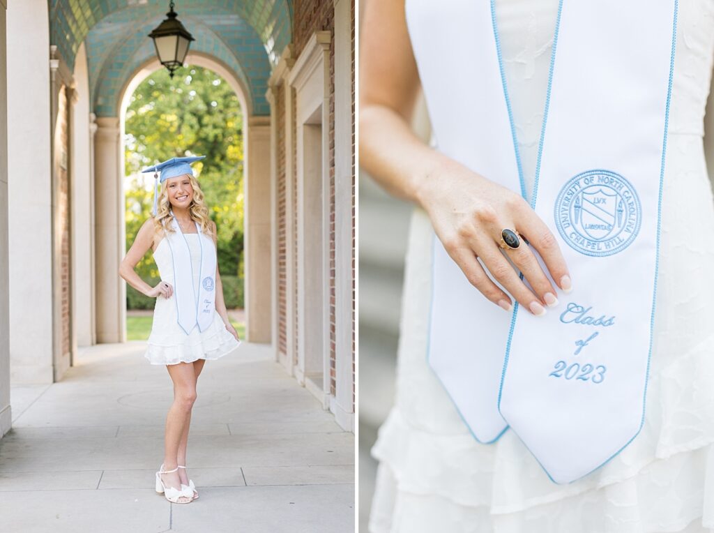 UNC Grad Photos at the Bell Tower | Raleigh Senior Photographer | Chapel Hill Senior Photographer