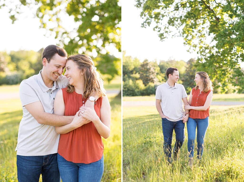 Spring engagement photos | bold colors engagement session | Raleigh NC Engagement Photographer | Raleigh NC Museum of Art Engagement Session