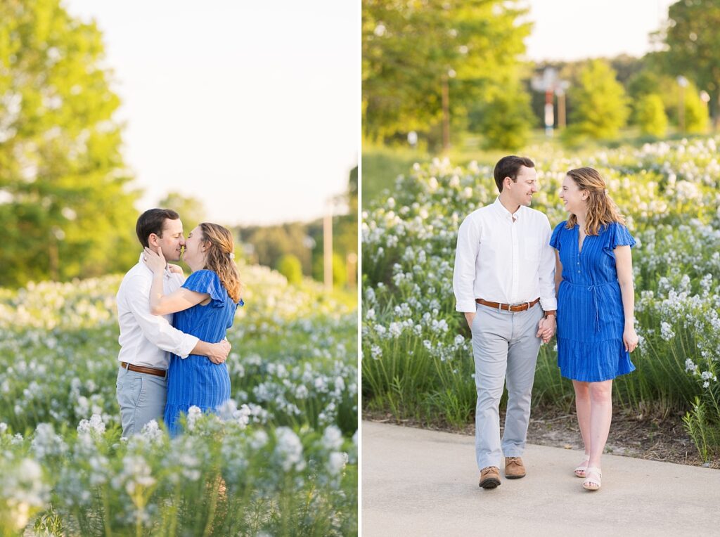 Spring engagement outfit inspiration | Raleigh NC Engagement Photographer | Raleigh NC Museum of Art Engagement Session