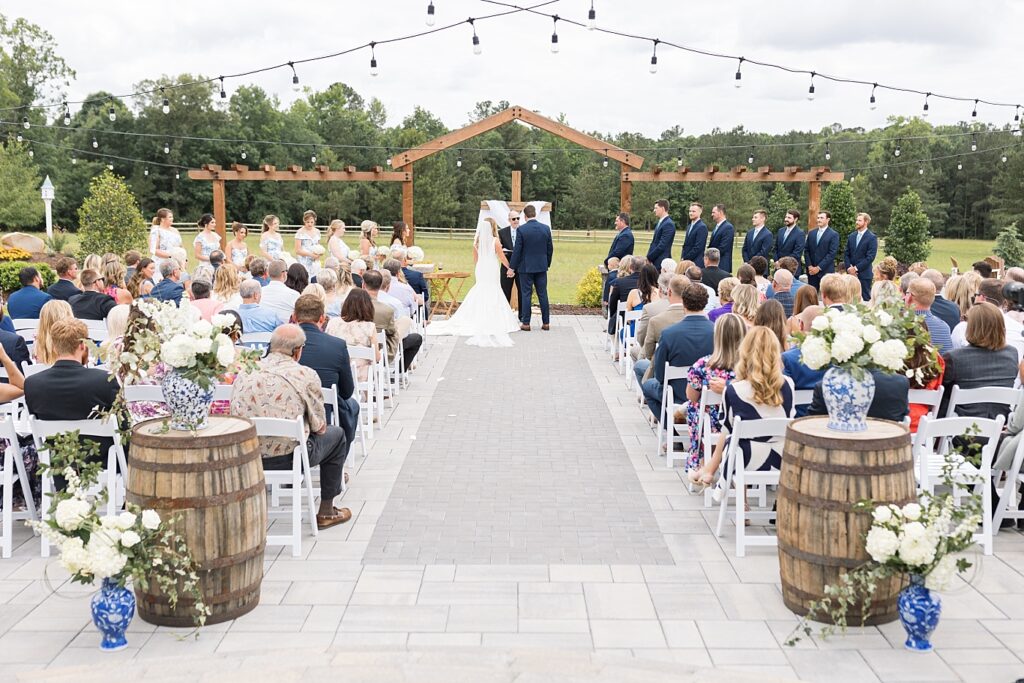 Outdoor wedding ceremony inspiration | The Evermore Wedding | The Evermore Wedding Photographer | Raleigh NC Wedding Photographer
