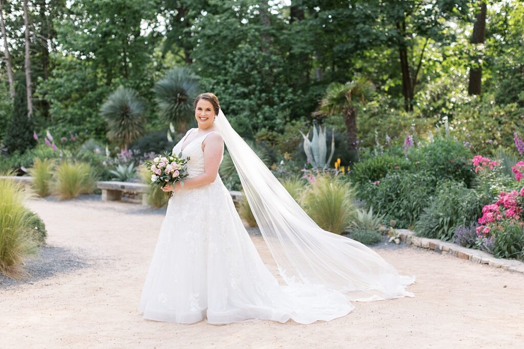 Bridal portrait inspiration | Bridal Portraits at Duke Gardens | Raleigh NC Wedding Photographer | Bridal Portrait Photographer