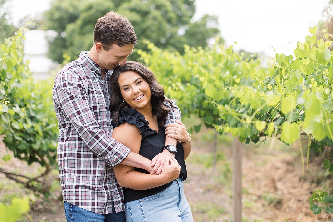 Raleigh Engagement Photos at Historic Oak View Park on a Farm | Raleigh Engagement Photographer