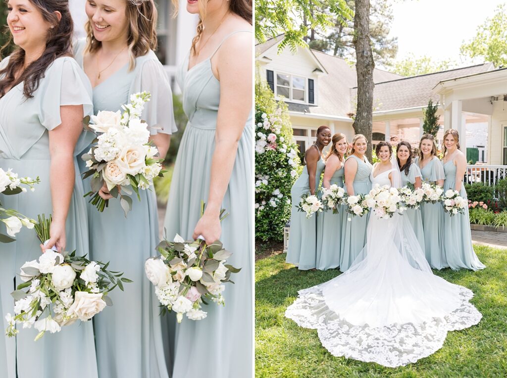 Spring bridesmaid dress inspiration | Spring Wedding | The Matthews House Wedding | The Matthews House Wedding Photographer | Raleigh NC Wedding Photographer