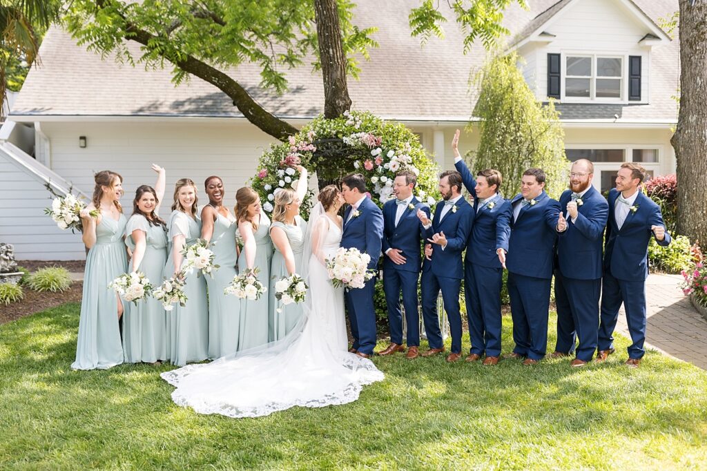 Wedding party outfit inspiration | Spring Wedding | The Matthews House Wedding | The Matthews House Wedding Photographer | Raleigh NC Wedding Photographer