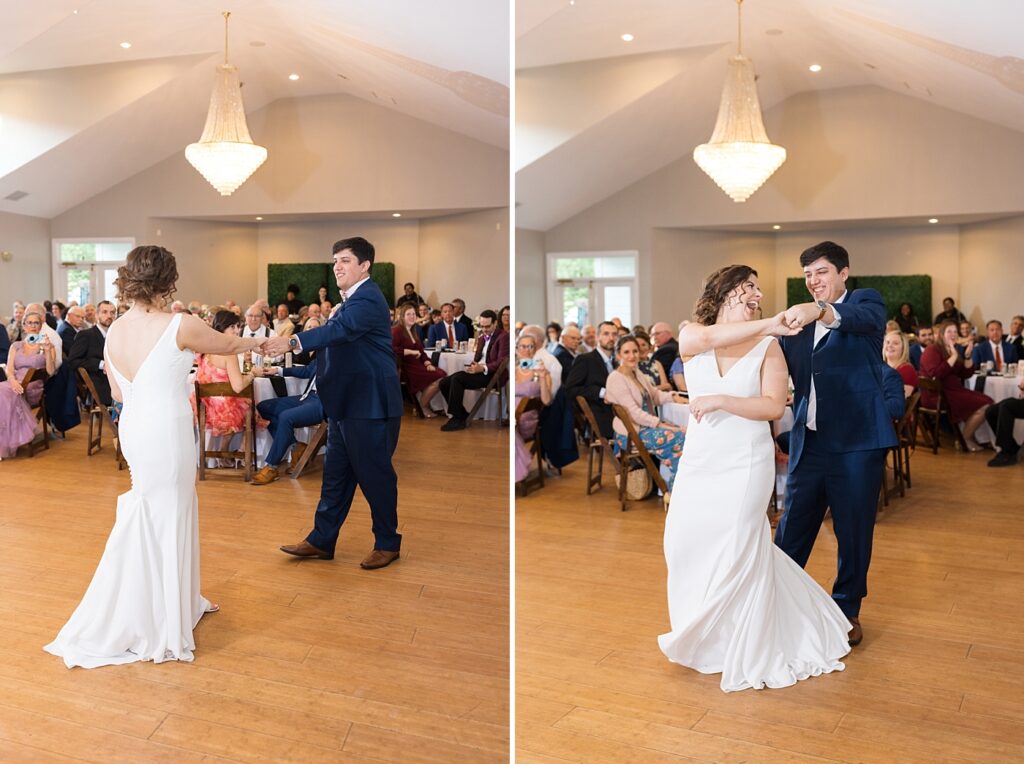 Bride and groom first dance | Spring Wedding | The Matthews House Wedding | The Matthews House Wedding Photographer | Raleigh NC Wedding Photographer