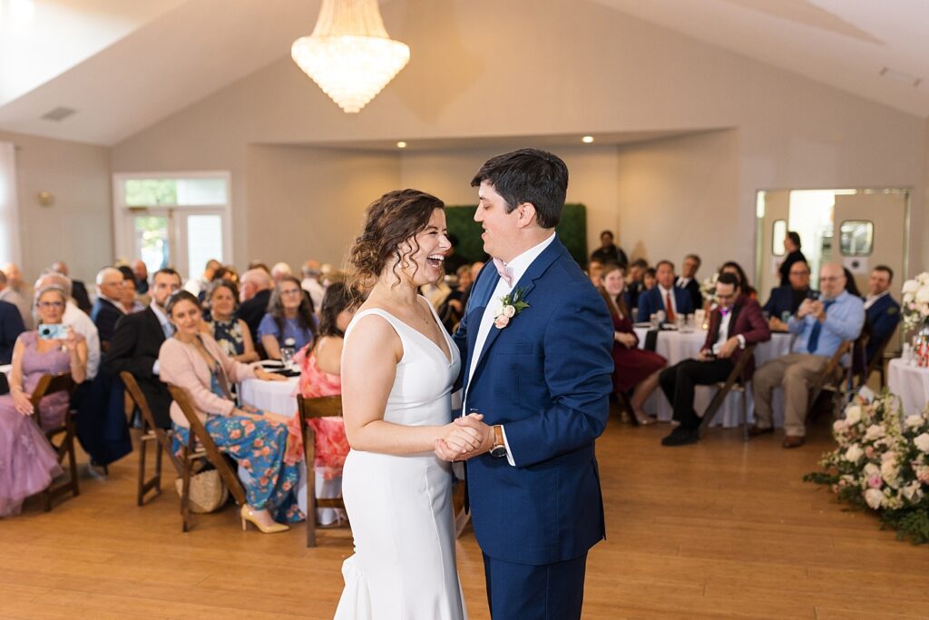 Bride and groom first dance | Spring Wedding | The Matthews House Wedding | The Matthews House Wedding Photographer | Raleigh NC Wedding Photographer