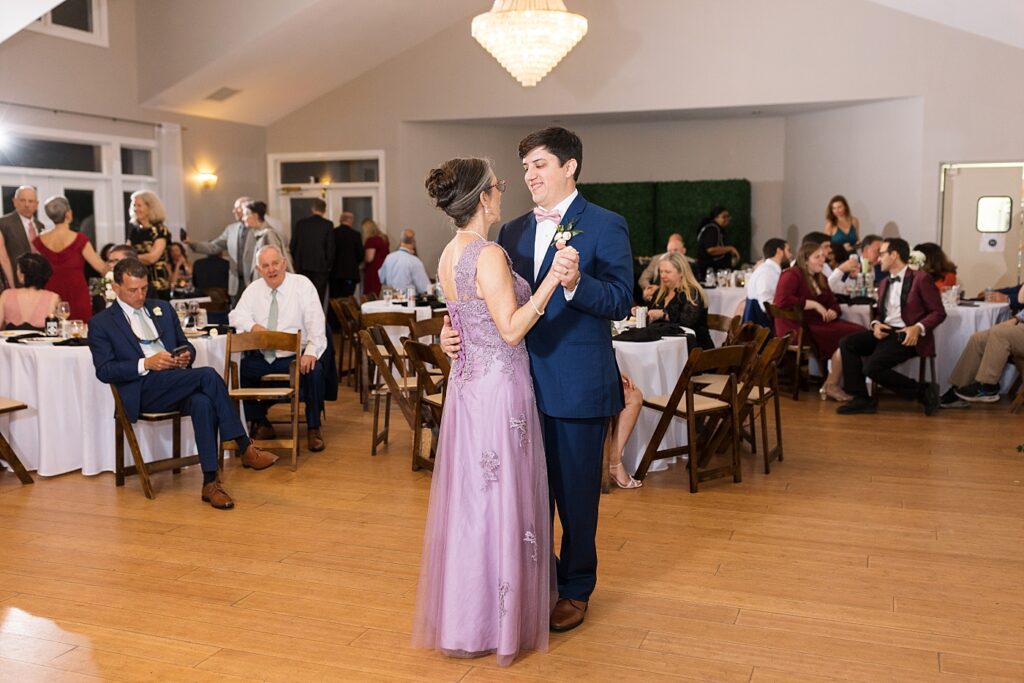 Groom dancing with mom | Spring Wedding | The Matthews House Wedding | The Matthews House Wedding Photographer | Raleigh NC Wedding Photographer