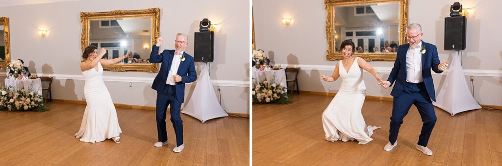 Bride dancing with dad | Spring Wedding | The Matthews House Wedding | The Matthews House Wedding Photographer | Raleigh NC Wedding Photographer